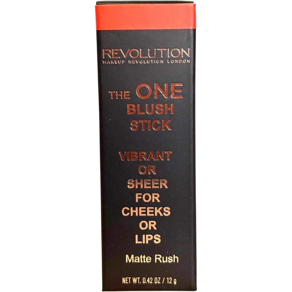 Revolution Makeup the One Blush Stick‎ -Matte Rush- New in Box